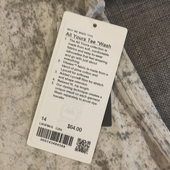 NWT All Yours Tee Dyed Wash - Picture 2 of 6